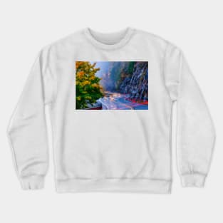 Car L.ights at the Hawk's Nest Crewneck Sweatshirt